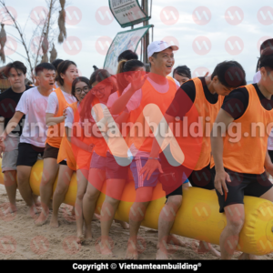 Cho thuê phao cây bơm hơi, cho thuê phao chuối bơm hơi, cho thuê dụng cụ teambuilding tphcm