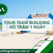 Khung cảnh bãi biển Hồ Tràm tuyệt đẹp, địa điểm lý tưởng cho tour team building Hồ Tràm 1 ngày đầy năng lượng.