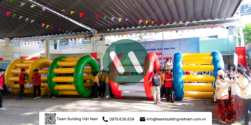 Cho Thuê Bánh Xe Khổng Lồ Bơm Hơi Team Building Việt Nam
