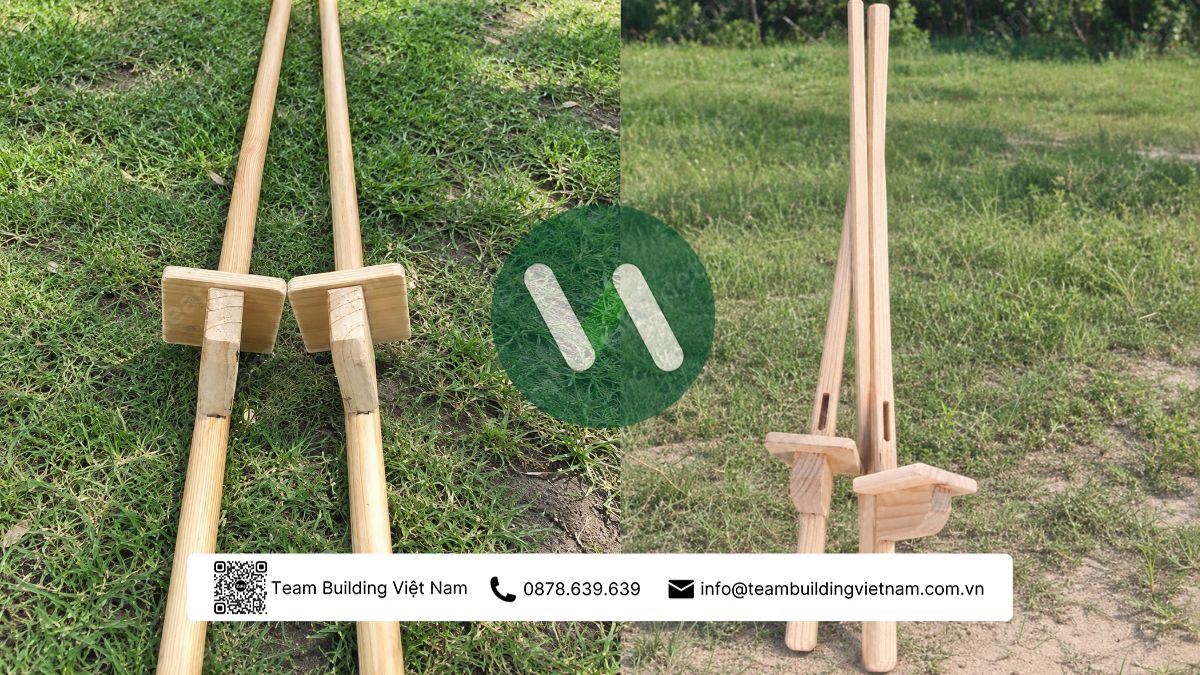 Cho thuê dụng cụ trò chơi cà kheo, cho thuê cà kheo, gậy đi cà kheo, trò chơi dân gian chuyên nghiệp
